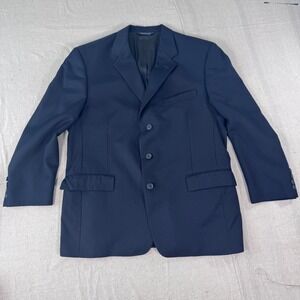 Burberrys Blazer Mens 42S Navy Blue Vintage 3-Button Prorsum Sport Coat